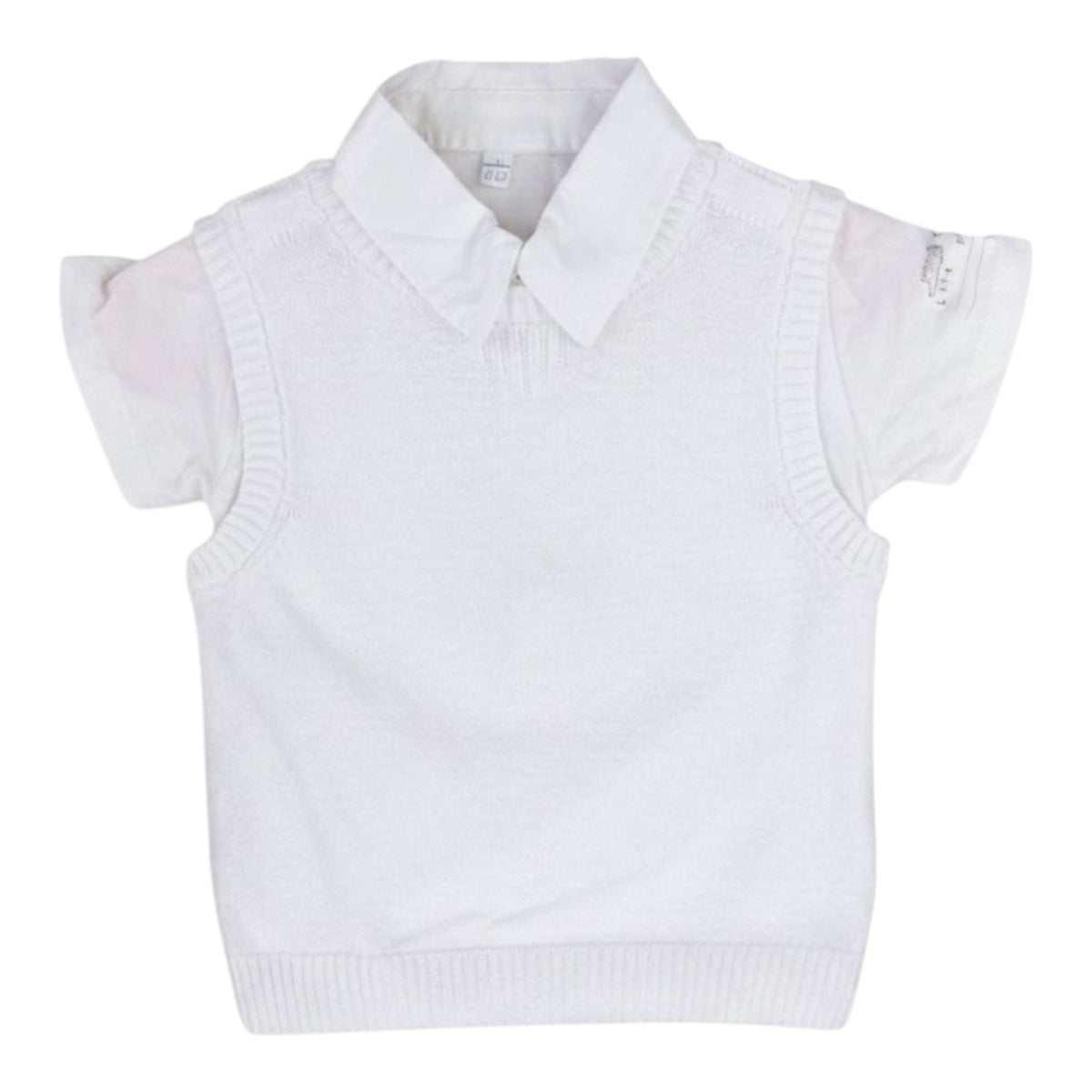 Ensemble Polo + pull sans manches