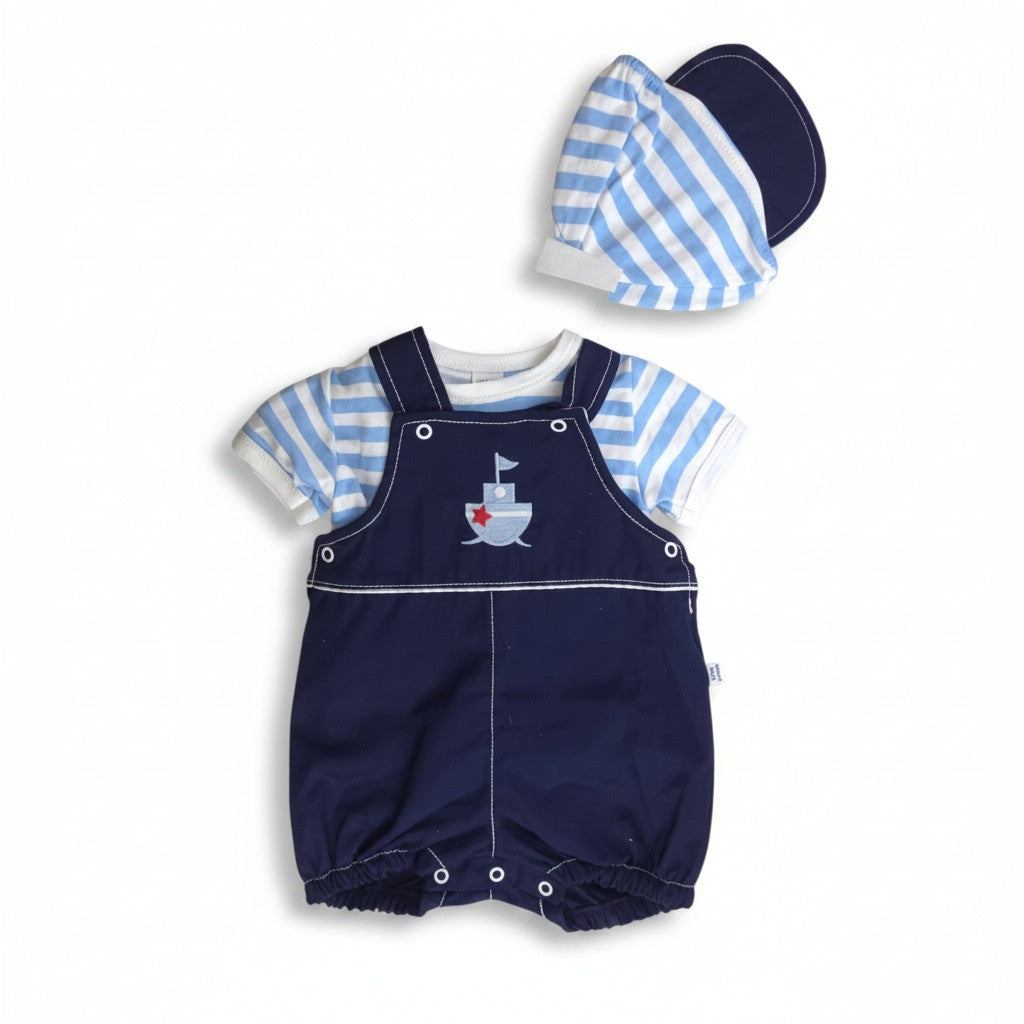 Ensemble neuf salopette T-shirt casquette