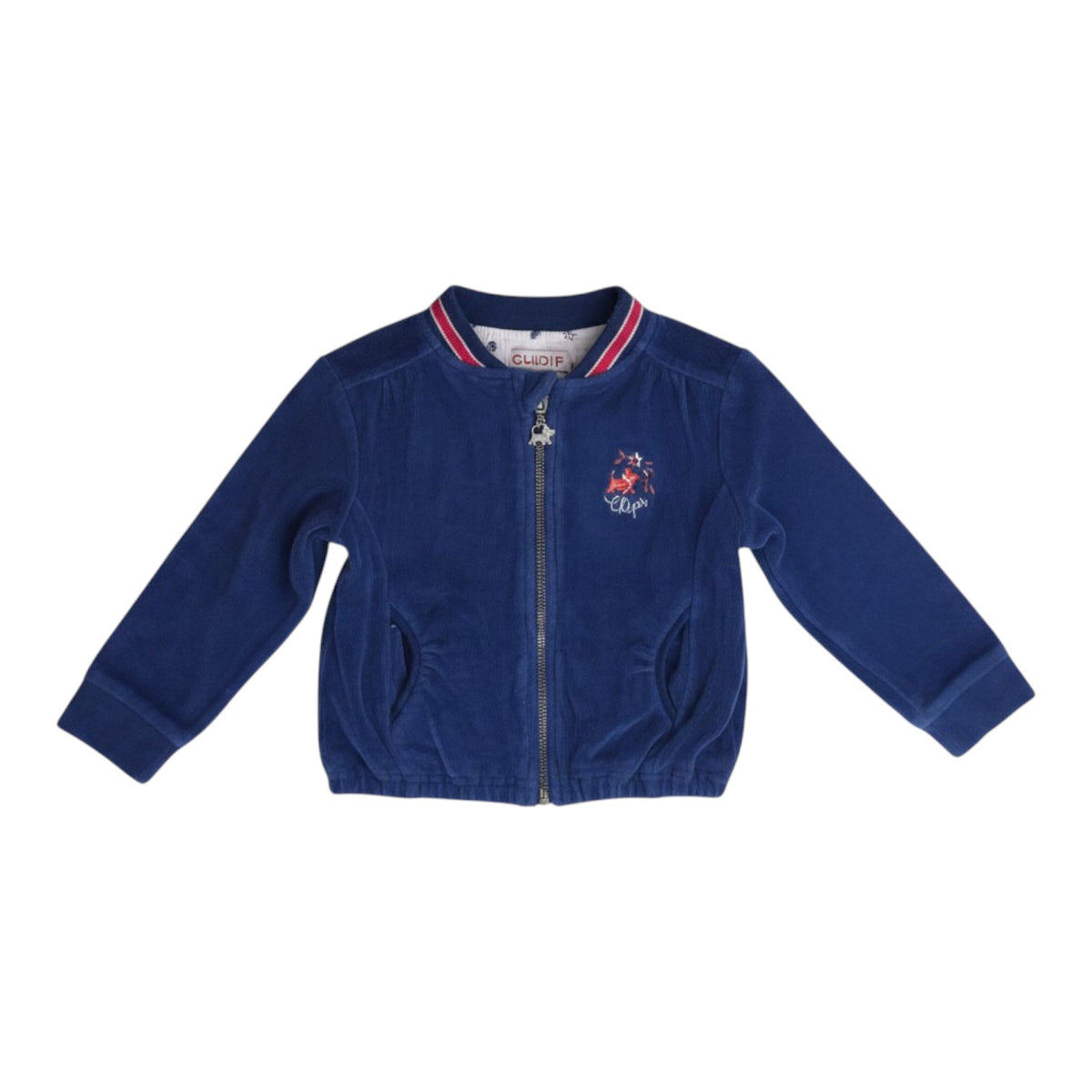 Gilet velours zip