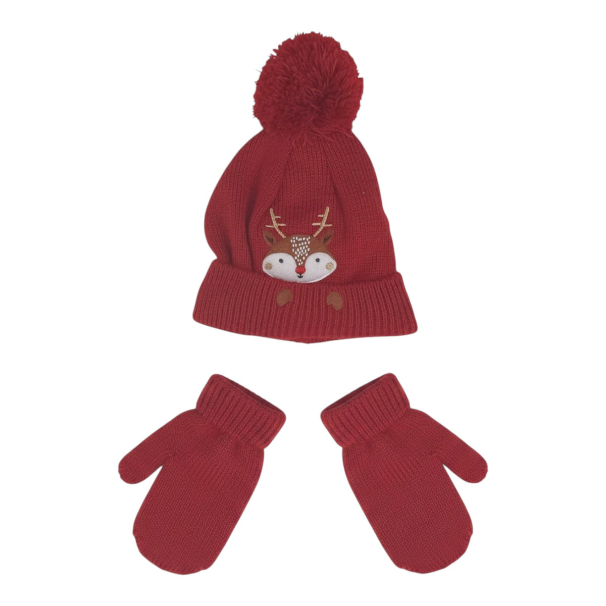 Ensemble bonnet et mouffles