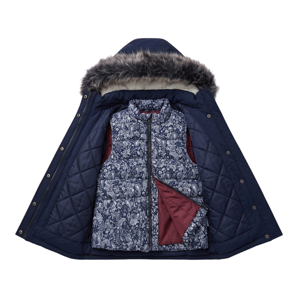 Manteau + Doudoune sans manche