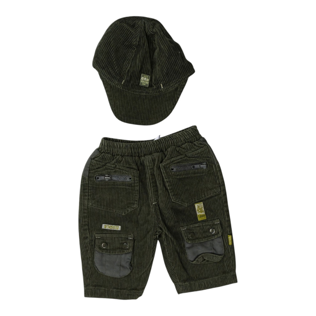 Ensemble velours côtelé pantalon + casquette