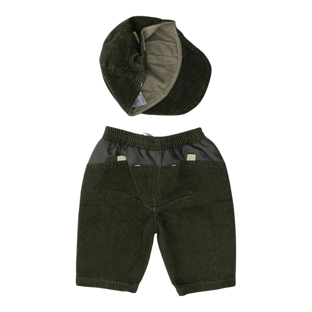 Ensemble velours côtelé pantalon + casquette