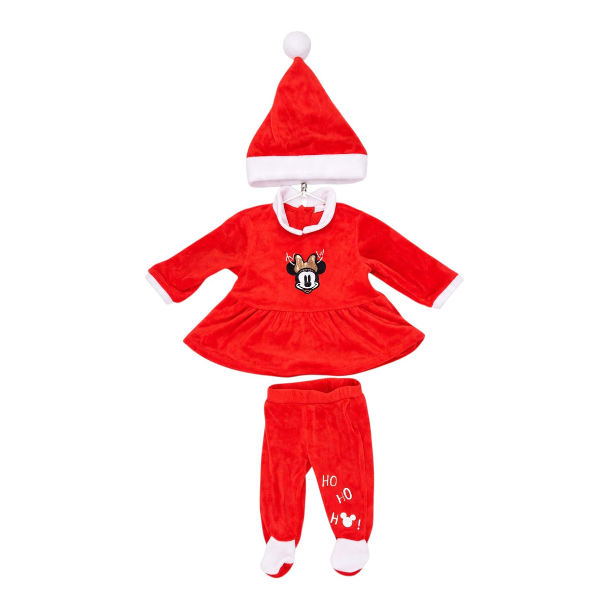Ensemble de Noël Minnie en velours
