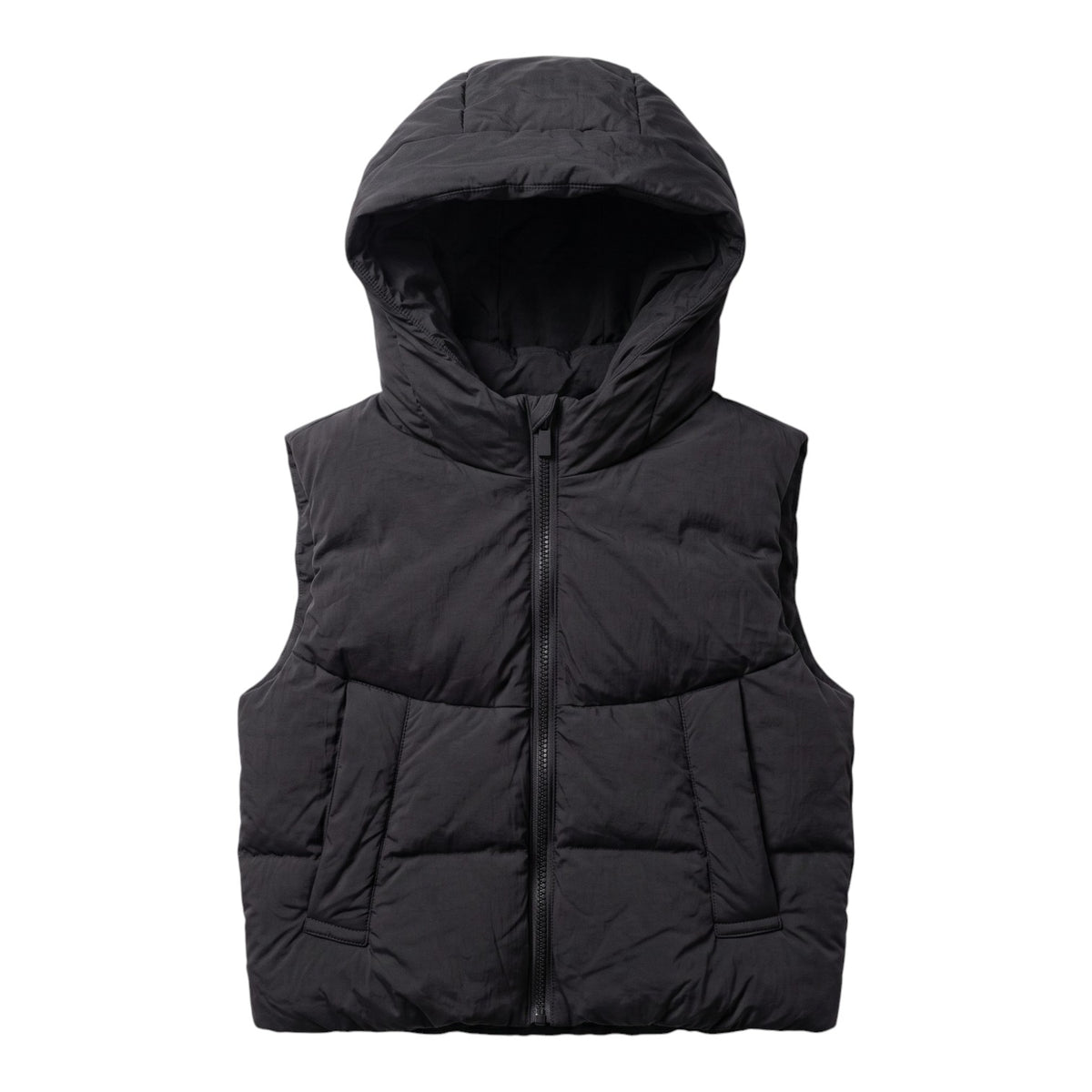 Blouson sans manches à capuche